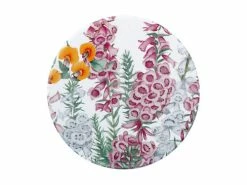Royal Botanic Gardens Victoria Euphemia Henderson Ceramic Round Coaster 9.5cm Pink Heath