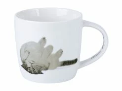 Marc Martin Feline Friends Mug 400ML Upside Down Cat Gift Boxed