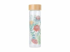 Royal Botanic Gardens Victoria Native Blooms Glass Water Bottle 550ML