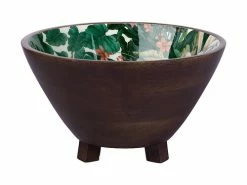 The Blck Pen Night Garden Footed Bowl Enamel Finish 24x14cm