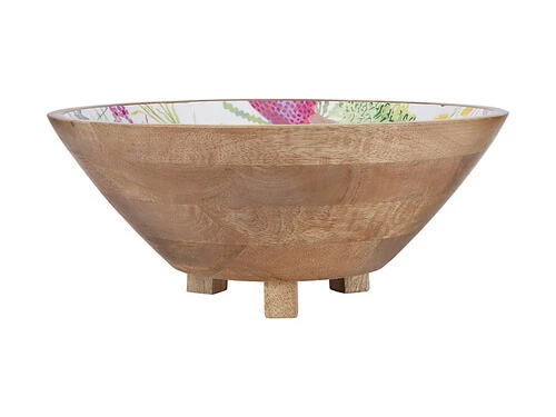 Royal Botanic Gardens Victoria Native Blooms Footed Bowl Wood Enamel 30x12.5cm 1 Royal Botanic Gardens Victoria Native Blooms Footed Bowl Wood Enamel 30x12.5cm
