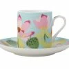 Royal Botanic Gardens Victoria Lotus Demi Cup & Saucer 100ML Mint Gift Boxed