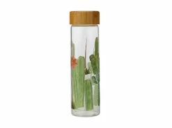 Royal Botanic Garden Victoria Arid Garden Glass Water Bottle 550ML Saguaro