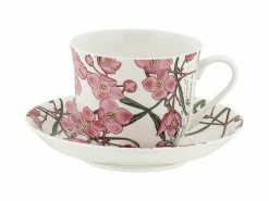 Royal Botanic Gardens Victoria Australian Botanics Breakfast Cup & Saucer 450ML Boronia Gift Boxed