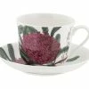 Royal Botanic Gardens Victoria Australian Botanics Breakfast Cup & Saucer 450ML Telopea Gift Boxed