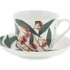 Royal Botanic Gardens Victoria Australian Botanics Breakfast Cup & Saucer 450ML Flowering Gum Gift Boxed