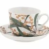 Royal Botanic Gardens Victoria Australian Botanics Breakfast Cup & Saucer 450ML Wattle Gift Boxed