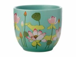 Royal Botanic Gardens Victoria Lotus Planter Pot 12cm Mint -Marc Martin Shop kp0006 2