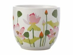 Royal Botanic Gardens Victoria Lotus Planter Pot 12cm White -Marc Martin Shop kp0007 2