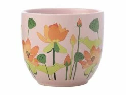 Royal Botanic Gardens Victoria Lotus Planter Pot 12cm Pink -Marc Martin Shop kp0009 2