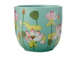 Royal Botanic Gardens Victoria Lotus Planter Pot 14cm Mint
