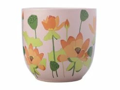 Royal Botanic Gardens Victoria Lotus Planter Pot 16cm Pink -Marc Martin Shop kp0023 2