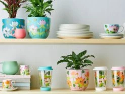 Royal Botanic Gardens Victoria Lotus Double Wall Glass Mug 380ML Pink Gift Boxed -Marc Martin Shop maxwell williams rbgv lotus 03 sep28 2